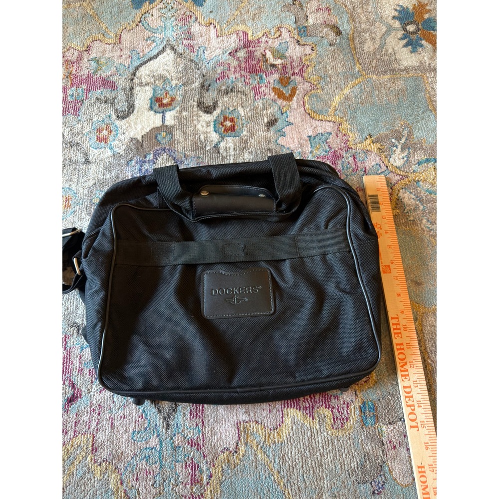 Dockers Messenger Laptop Bag Black Unisex Large